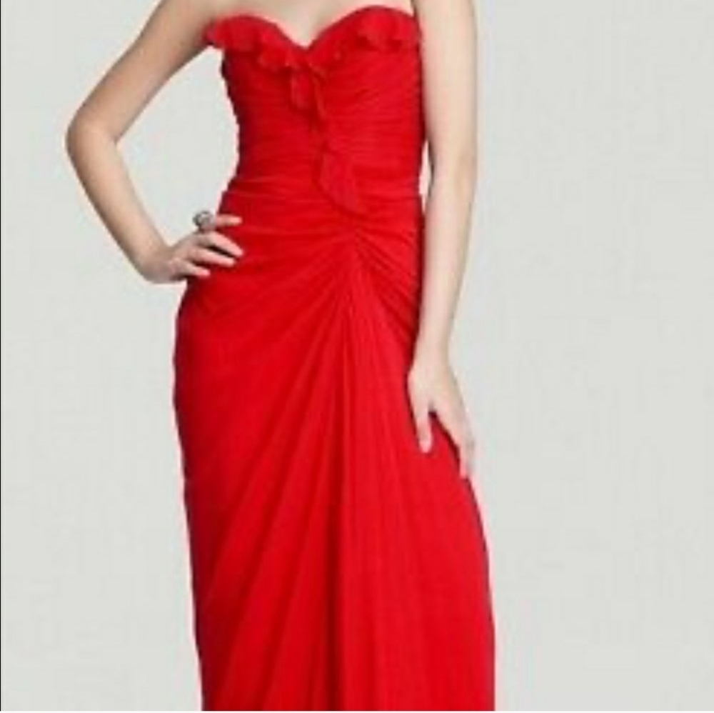 Badgley Mischka Red Formal Gown